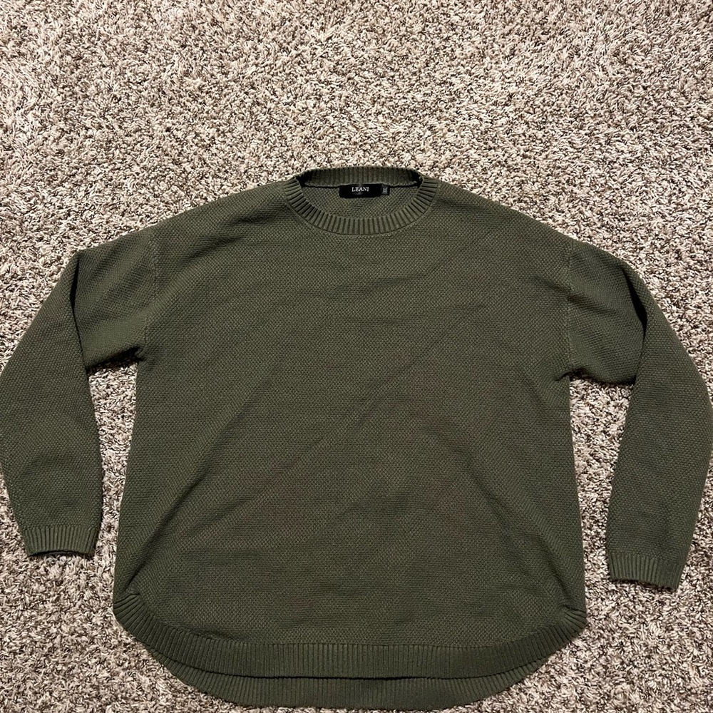 Green Knitted Sweater Women’s XXL Men’s L/XL